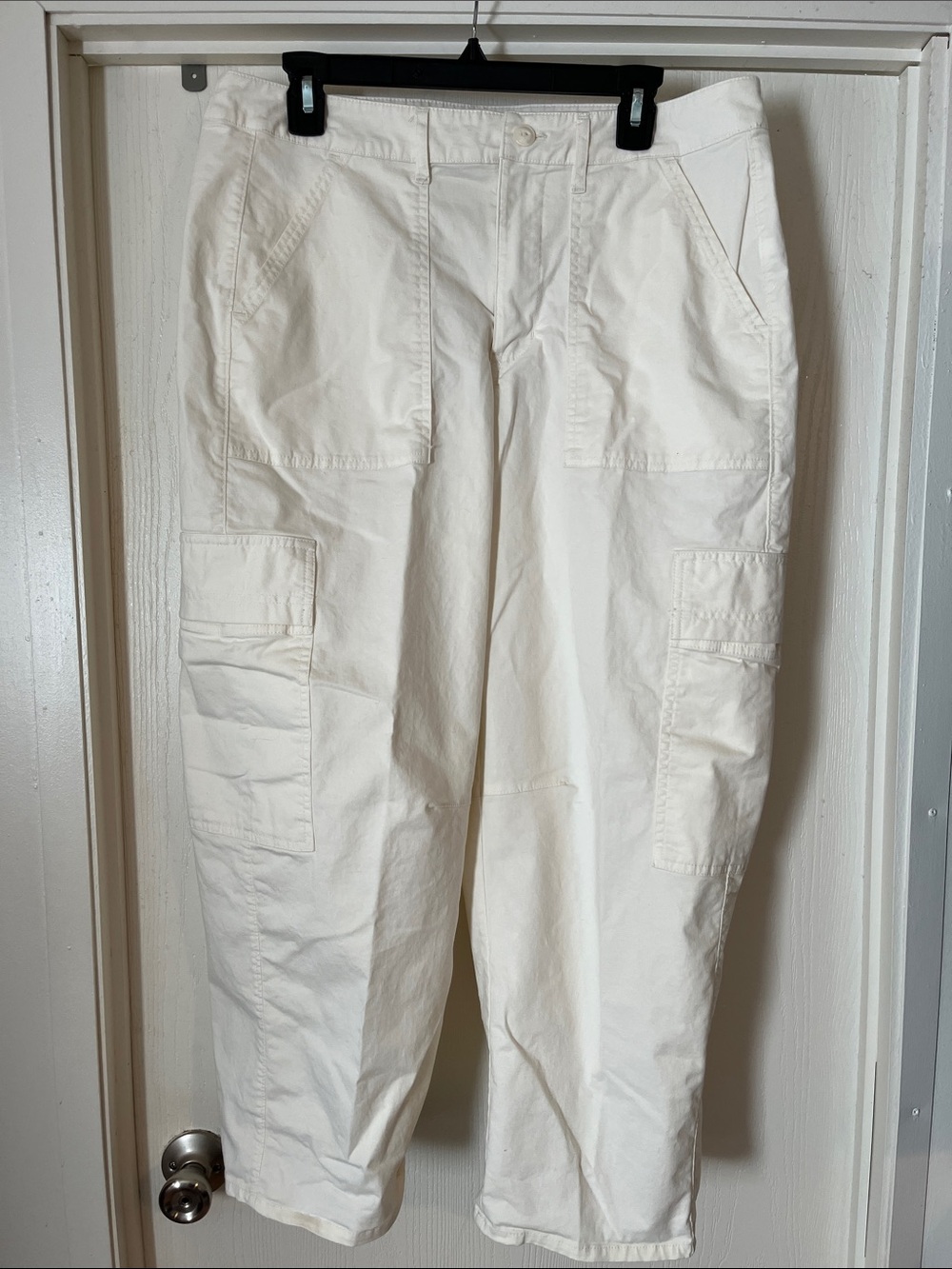 Universal Thread Cream Cargo Pants with Utility Pockets 12
